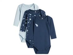 Name It dark denim space body (3-pak)